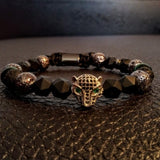 Cz,jaguar rhodium,onix and tiger's eye