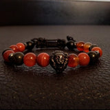 Lion ruthenium y obsidiana caoba