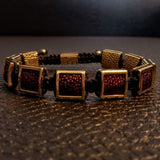 Square yellow gold red mantarraya